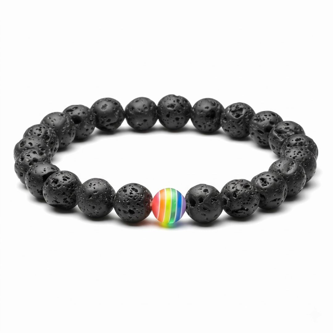 Pulseira Orgulho em Pedra Natural — Use Suas Cores
