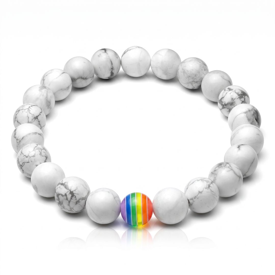 Pulseira Orgulho em Pedra Natural — Use Suas Cores