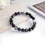 Pulseira Elegante de Pedra Natural 6mm – Modelo Unissex