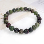 Pulseira Elegante de Pedra Natural 6mm – Modelo Unissex