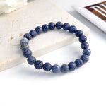 Pulseira Elegante de Pedra Natural 6mm – Modelo Unissex