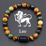 Pulseira dos Signos com Pedras Naturais Coloridas – 12 Signos