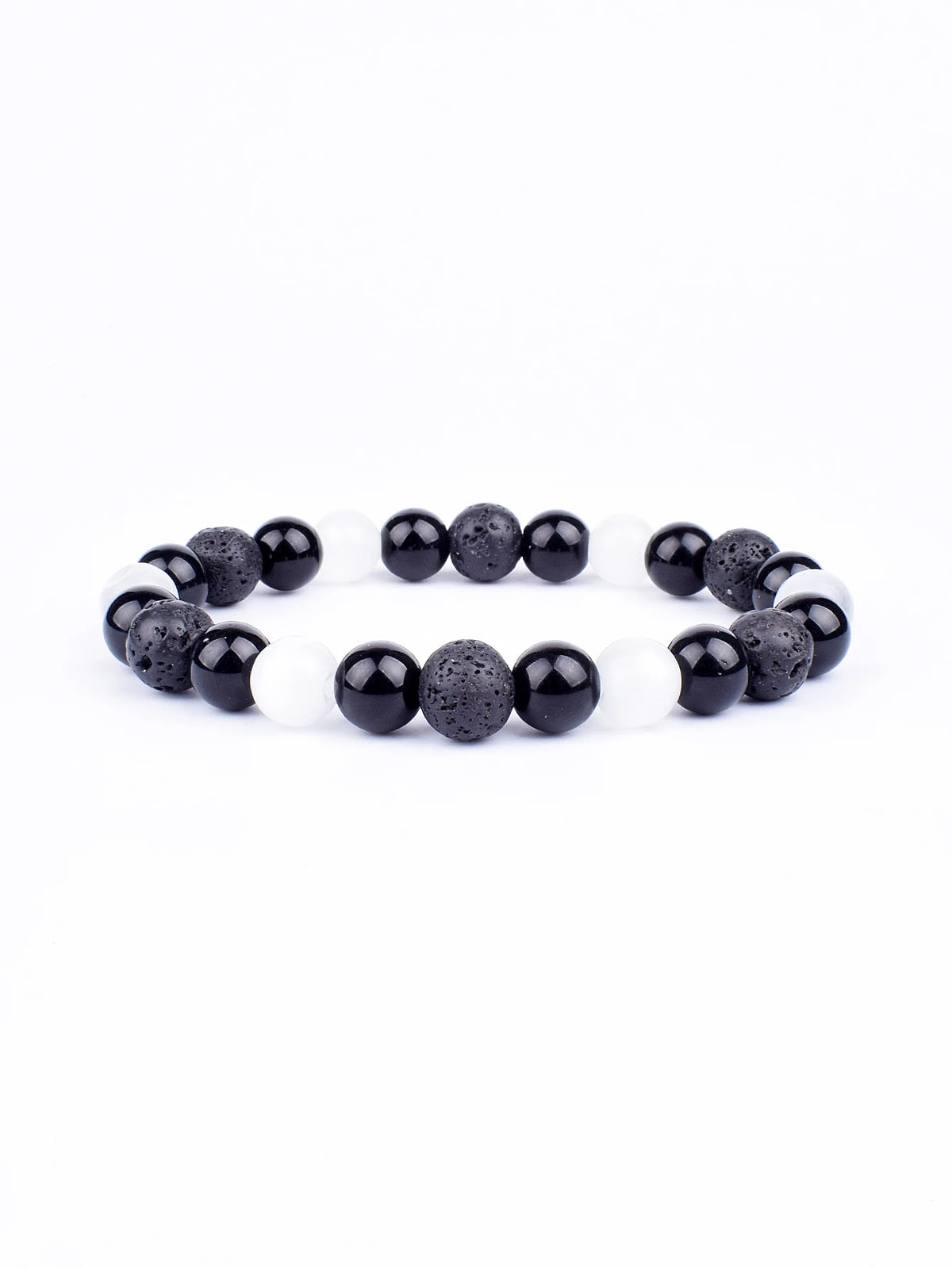Pulseira Tripla Proteção com olho de tigre, obsidiana e pirita 6mm - foto 21