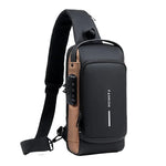 Mochila Antifurto Slim com Cadeado de Senha e Entrada USB