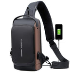 Mochila Antifurto Slim com Cadeado de Senha e Entrada USB
