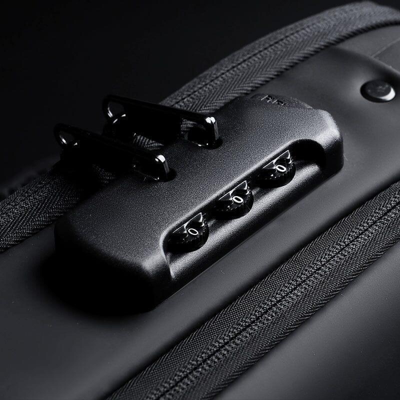 Mochila Antifurto Slim com Cadeado de Senha e Entrada USB
