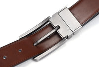 Cinto de Couro Genuíno Dupla Face Moda Retro