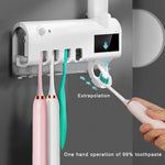 Dispenser Automático de Pasta de Dente com Suporte para Escovas