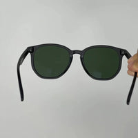 Óculos de Sol Masculinos Hexagonais Modernos e Casuais de Acetato de Alta Qualidade