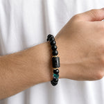 Pulseira dos Signos em Pedra Preta Fosca – 12 Signos