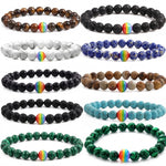 Pulseira Orgulho em Pedra Natural — 10 Cores