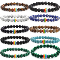 Pulseira Orgulho em Pedra Natural — 10 Cores