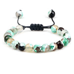 Pulseira Ajustável de Pedras Naturais 8mm – Ágata, Olho de Tigre e Mais Cores – Unissex