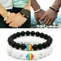 Pulseira Orgulho em Pedra Natural — 10 Cores
