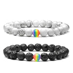 Pulseira Orgulho em Pedra Natural — Use Suas Cores