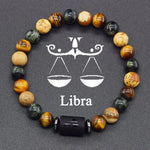 Pulseira dos Signos com Pedras Naturais Coloridas – 12 Signos