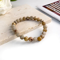Pulseira de Pedra Natural 6mm Unissex – Elegância, Energia e Proteção