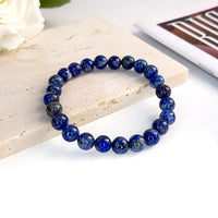 Pulseira de Pedra Natural 6mm Unissex – Elegância, Energia e Proteção