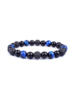 Pulseira Tripla Proteção com olho de tigre, obsidiana e pirita 6mm - foto 14