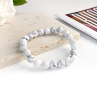 Pulseira de Pedra Natural 6mm Unissex – Elegância, Energia e Proteção