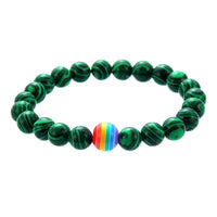 Pulseira Orgulho em Pedra Natural — 10 Cores