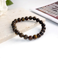 Pulseira de Pedra Natural 6mm Unissex – Elegância, Energia e Proteção