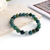 Pulseira de Pedra Natural 6mm Unissex – Elegância, Energia e Proteção