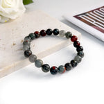 Pulseira Elegante de Pedra Natural 6mm – Modelo Unissex