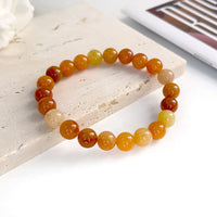 Pulseira de Pedra Natural 6mm Unissex – Elegância, Energia e Proteção