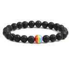Pulseira Orgulho em Pedra Natural — 10 Cores