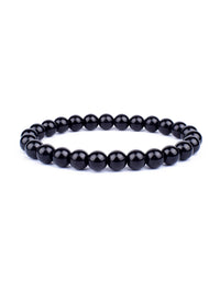 Pulseira Tripla Proteção com Olho de Tigre, Obsidiana e Pirita – Pedras Naturais 6mm