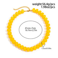 Colar choker boêmio de contas coloridas em 14 cores - foto 5