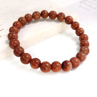 Pulseira de Pedra Natural 6mm Unissex – Elegância, Energia e Proteção