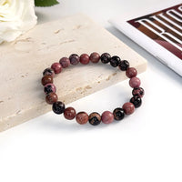 Pulseira de Pedra Natural 6mm Unissex – Elegância, Energia e Proteção
