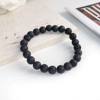 Pulseira de Pedra Natural 6mm Unissex – Elegância, Energia e Proteção