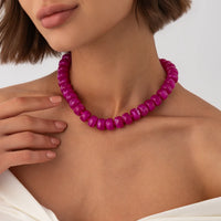 Colar choker boêmio de contas coloridas em 14 cores - foto 14