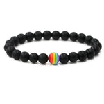 Pulseira Orgulho em Pedra Natural — 10 Cores