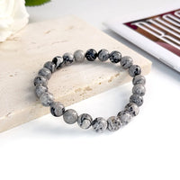 Pulseira de Pedra Natural 6mm Unissex – Elegância, Energia e Proteção