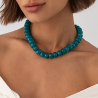 Colar choker boêmio de contas coloridas em 14 cores - foto 17