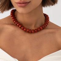 Colar choker boêmio de contas coloridas em 14 cores - foto 19