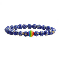 Pulseira Orgulho em Pedra Natural — 10 Cores