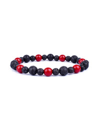 Pulseira Tripla Proteção com Olho de Tigre, Obsidiana e Pirita – Pedras Naturais 6mm