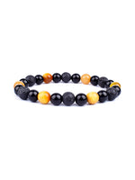 Pulseira Tripla Proteção com olho de tigre, obsidiana e pirita 6mm - foto 19
