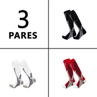 3 Pares Meias de Compressão Mágica, Recuperação de Corrida, Ciclismo, Alta Elasticidade, Respirabilidade e Absorção de Suor