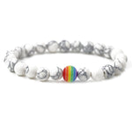 Pulseira Orgulho em Pedra Natural — 10 Cores