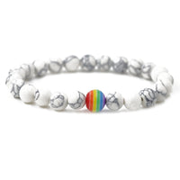 Pulseira Orgulho em Pedra Natural — 10 Cores