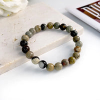 Pulseira de Pedra Natural 6mm Unissex – Elegância, Energia e Proteção