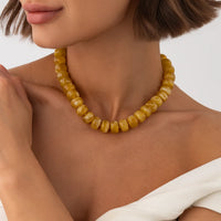 Colar choker boêmio de contas coloridas em 14 cores - foto 11