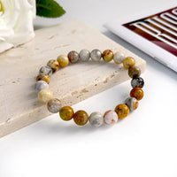 Pulseira de Pedra Natural 6mm Unissex – Elegância, Energia e Proteção
