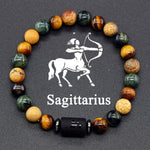 Pulseira dos Signos com Pedras Naturais Coloridas – 12 Signos